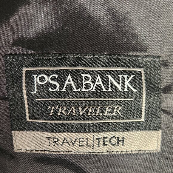 Jos A Bank Men's 40R Travel Tech Gray Slim Fit Two Button Sports Coat Slim Fit - Picture 7 of 9